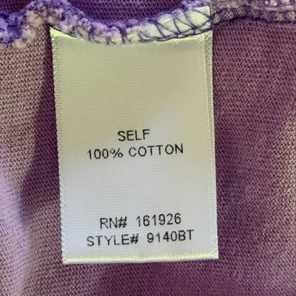 Blue Velvet Color Relax Fit Top in Purple Size Small - Picture 8 of 9